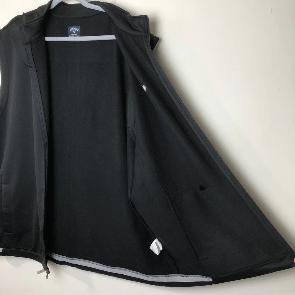 Callaway Weather Series Infinity Full Zip Sleeveless Vest Mens 3X Black Golf